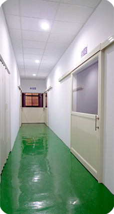 Factory area's walkway