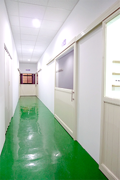 Factory area's walkway